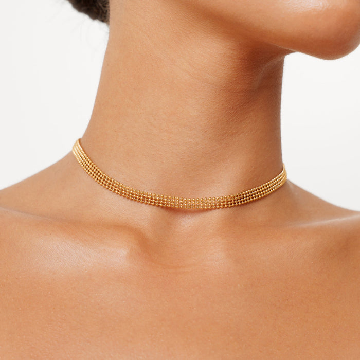 Golden Mesh Choker
