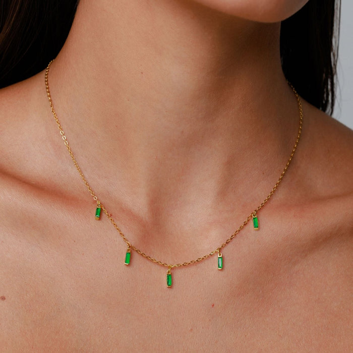 Rain of Emeralds Choker
