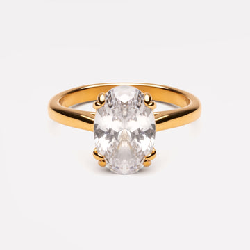 Oval Solitaire Ring