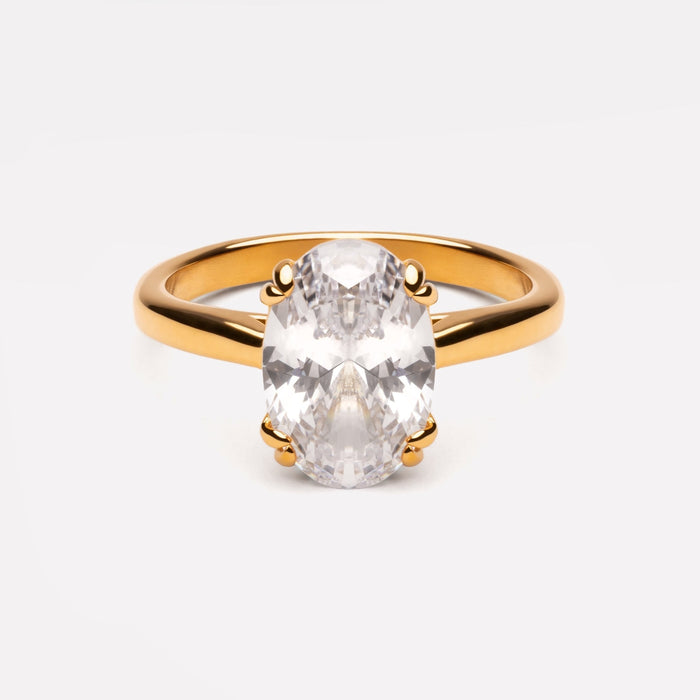 Oval Solitaire Ring